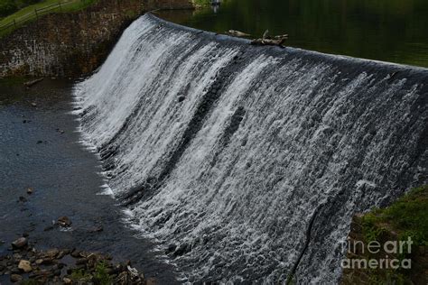 Waterfall over Dam Photograph by Andrew Rakowski