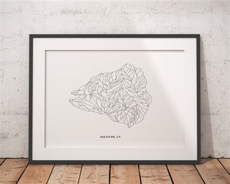 Solitude Ski Map Solitude Trail Map Solitude Mountain Ski - Etsy