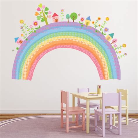 City Rainbow Nursery Wall Sticker