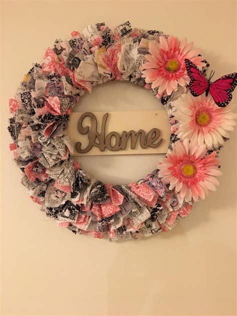 Welcome Home Rag Wreath by The Rite Wreath, Home Accents