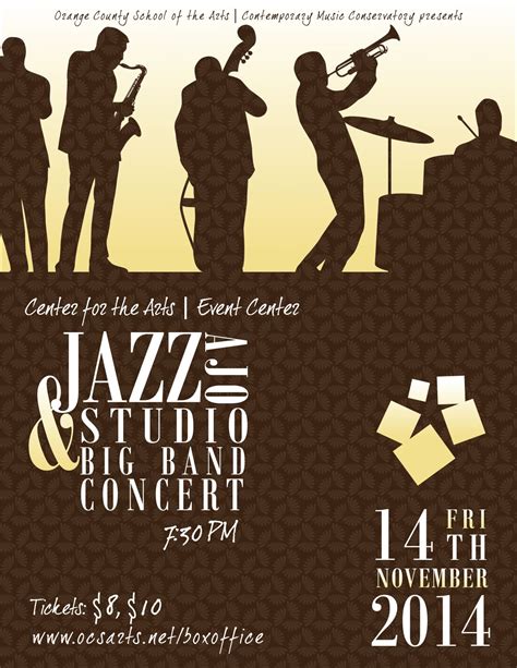 Jazz and Big Band Concert #jazz #bigband #weareocsa www.ocsarts.net | Big band jazz, Big band ...