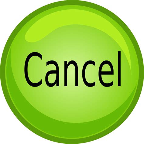 Cancel Button Clip Art at Clker.com - vector clip art online, royalty free & public domain