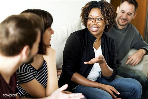 Download premium image of Friends talking together about conversation ...