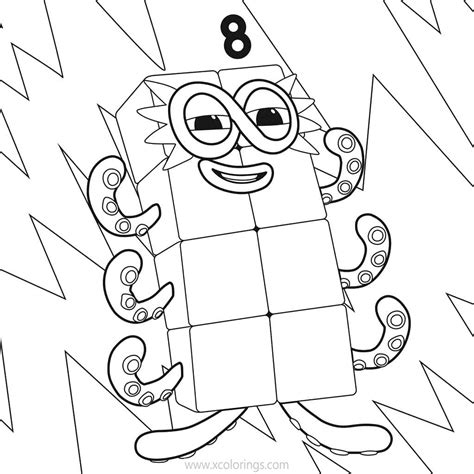 Printable Numberblocks Coloring Pages - Printable Word Searches