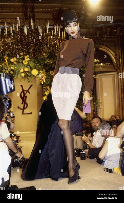 fashion, fashion show, Haute Couture, Paris, Yves Saint Laurent, winter ...