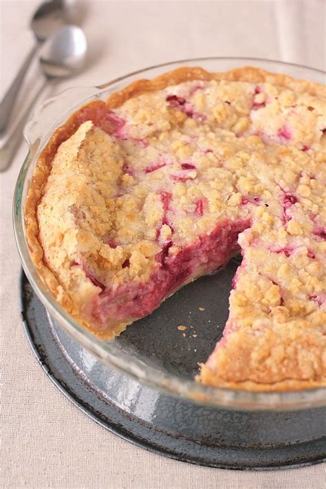 6 Bittersweets: Rhubarb Raspberry Sour Cream Pie