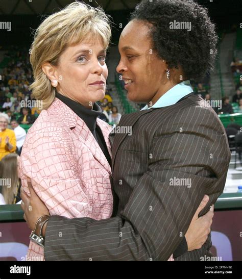 Baylor coach KIm Mulkey, left, and Louisiana Tech coach Teresa ...