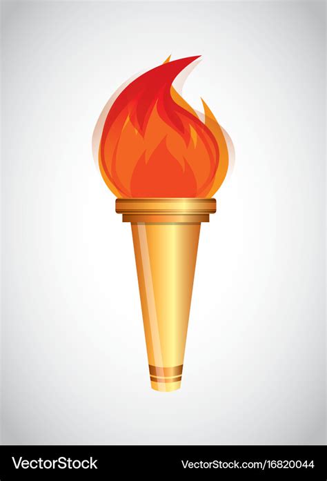 Olympic torch design Royalty Free Vector Image