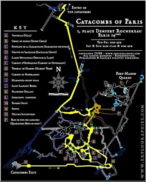 Map of Catacombs of Paris | France 2017 | Pinterest