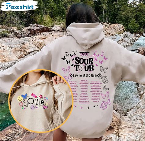 Sour Tour Olivia Rodrigo Shirt, Trending Long Sleeve Unisex Hoodie