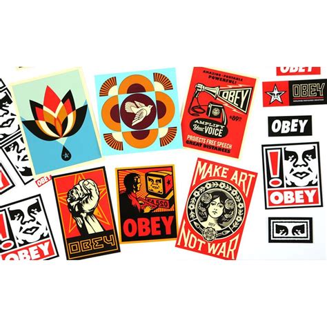 OBEY Sticker Pack 5, Assorted – The Giant Peach