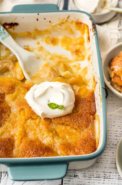 Easy Peach Cobbler Recipe (Made with Canned Peaches) {VIDEO}