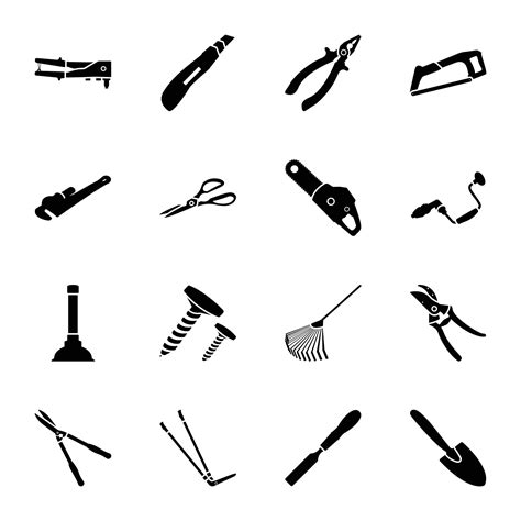 Tools Flat Vector Icons Collection 24509049 Vector Art at Vecteezy