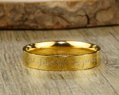 Handmade Gold Flat Plain Wedding Band Women Ring Couple - Etsy