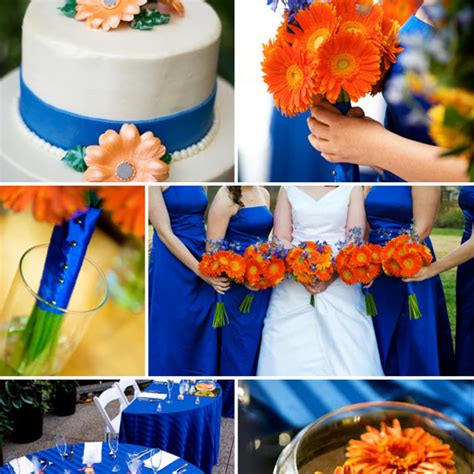 Blue And Orange Wedding Theme