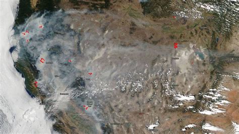 NASA image shows California wildfire smoke as far as Utah