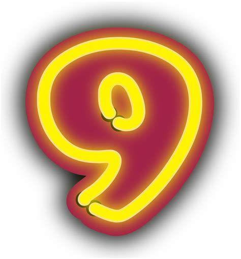 Clipart - Number nine