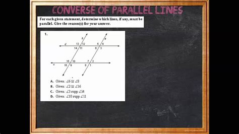 Converse of Parallel Lines - YouTube