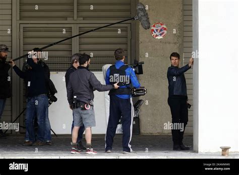 Tom Cruise on set of Mission Impossible 6 in Paris, France, on april 24 ...