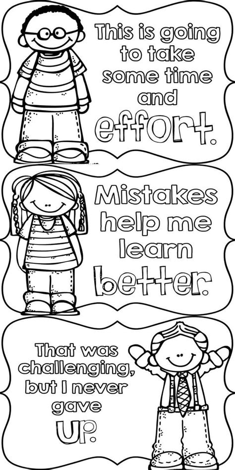 20 Free Printable Growth Mindset Coloring Pages