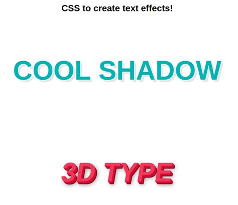 GitHub - codebyjustin/CSS-Font-Effects: Simple Font Effects in CSS