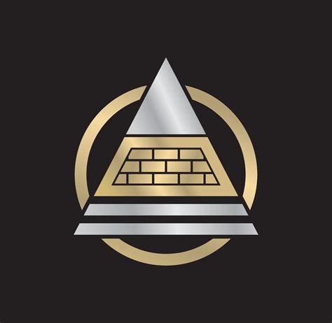 Pyramid logo design illustration 4332923 Vector Art at Vecteezy