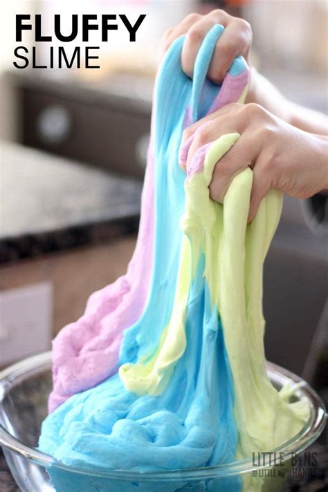 How To Make Fluffy Slime - Little Bins for Little Hands | Recipe ...