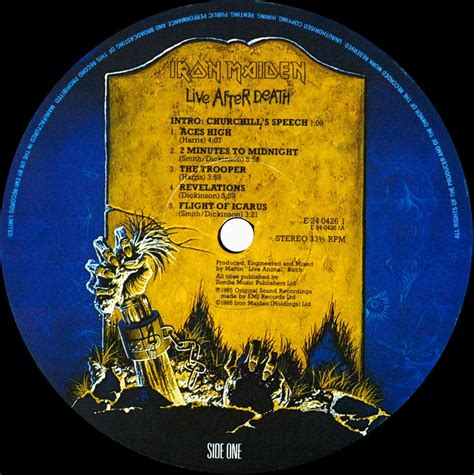 1985 Live After Death - Iron Maiden - Rockronología