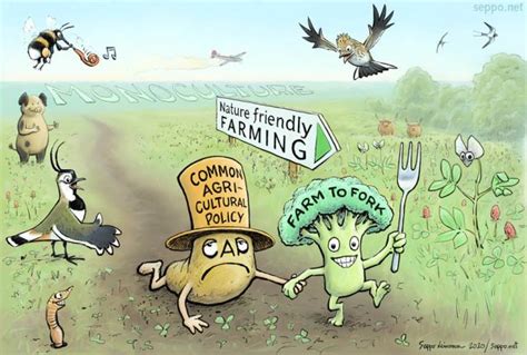 Agriculture - From farm to fork - Environmental Cartoons