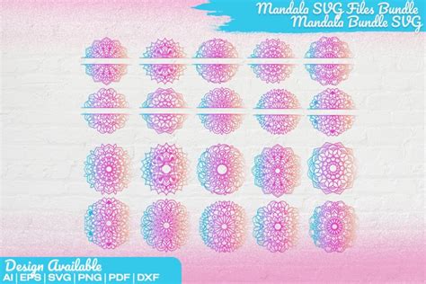 Mandala SVG Files Bundle | 20 Cut Files | Mandala Bundle