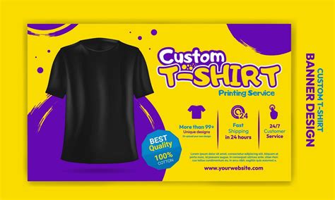 Custom tshirt design advertising sale banner flyer 13531072 Vector Art at Vecteezy