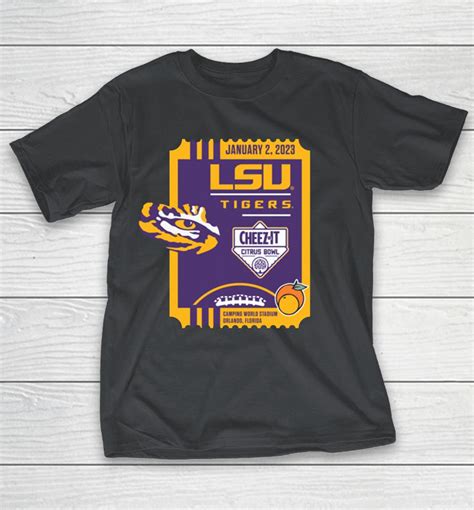 LSU Tigers Football 2023 Citrus Bowl Cheez-It Shirts | WoopyTee