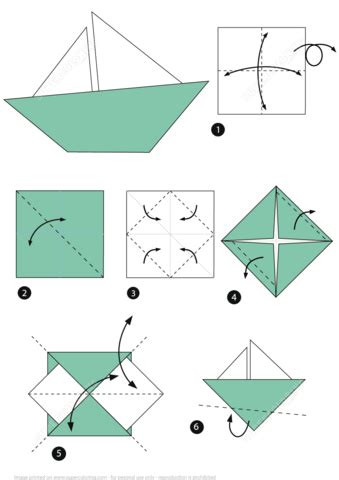 Instrucciones para Barquito de Origami | Manualidades de papel para niños