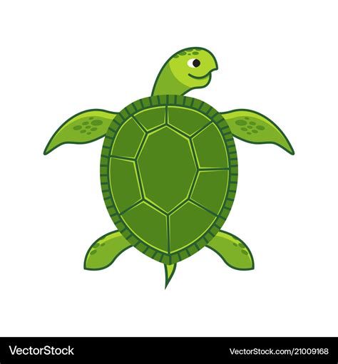 Green sea turtle icon Royalty Free Vector Image