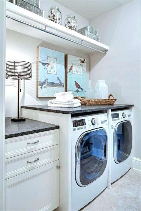 ideas for hanging clothes in laundry room hanging rod and shelf ideas ...