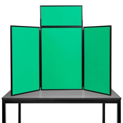 Folding Table Top Display Boards, Green 3 Panel Maxi From Panel Warehouse - Display Boards from ...