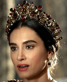 Turhan’s red A-line gown, 2x29 - Magnificent Wardrobe | Tiaras and crowns, Royal jewelry, A line ...