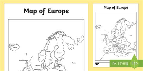 Blank Political Map Of Europe 2022