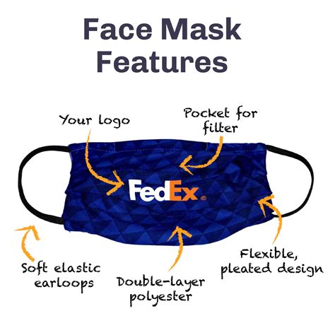 Custom Logo Face Masks, Pleated w/Filter Pocket | Plum Grove