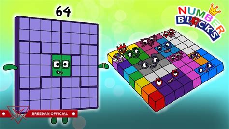 Numberblocks Puzzle Square Club Made In Numberblocks 64 Fanmade | Numberblocks Fanmade - YouTube