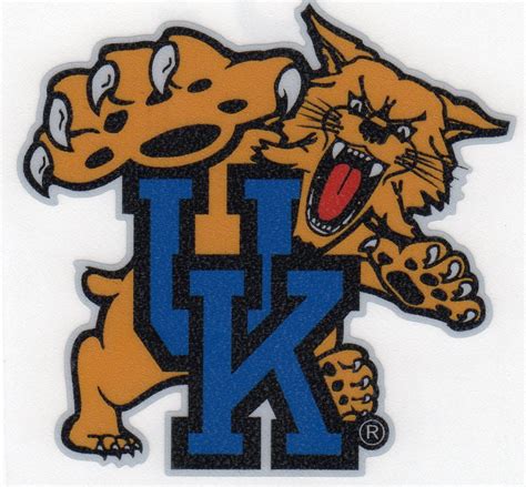 Kentucky Wildcats REFLECTIVE MASCOT LOGO 3" Vinyl Decal Car Truck ...