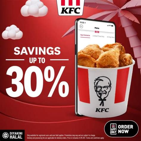 KFC App Promotion Up To 30% OFF