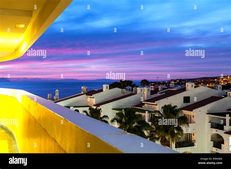 Costa Adeje at night. Tenerife, Canary Islands, Spain Stock Photo - Alamy