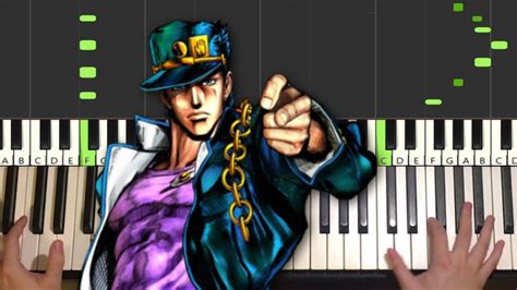 Jotaro's Theme (Piano Tutorial Lesson) - YouTube