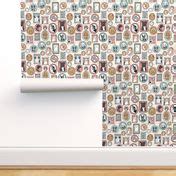Dog Portraits // cute doggos by Andrea Wallpaper | Spoonflower