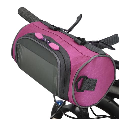 Bike Handlebar Bag Bike Bucket Bag with Touch Screen Waterproof Bicycle ...