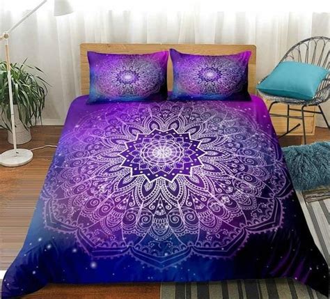 Purple Lotus Mandala Bedding Set | Beddingify