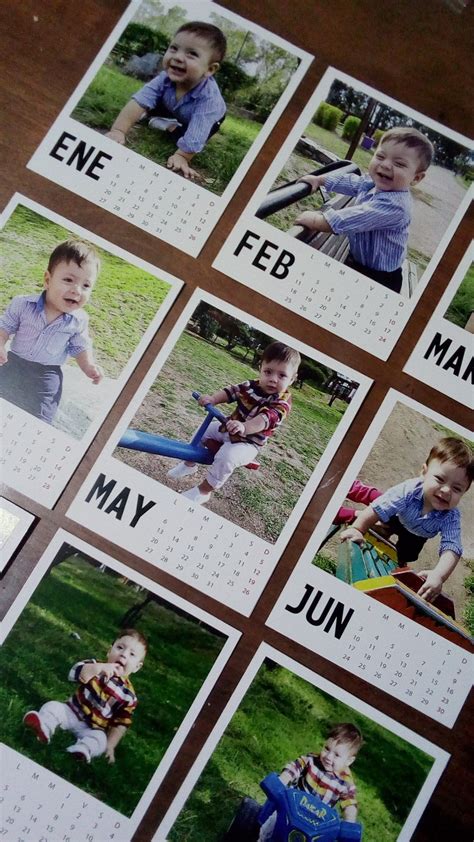 Calendarios personalizados con tus fotos preferidas #polaroid #fotos #diy #calendary #año Desk ...