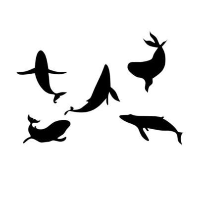 Whale Silhouette Vector Art, Icons, and Graphics for Free Download