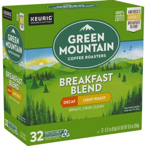 Green Mountain Coffee Roasters® Decaf Breakfast Blend Light Roast K-Cup Coffee Pods, 32 ct ...